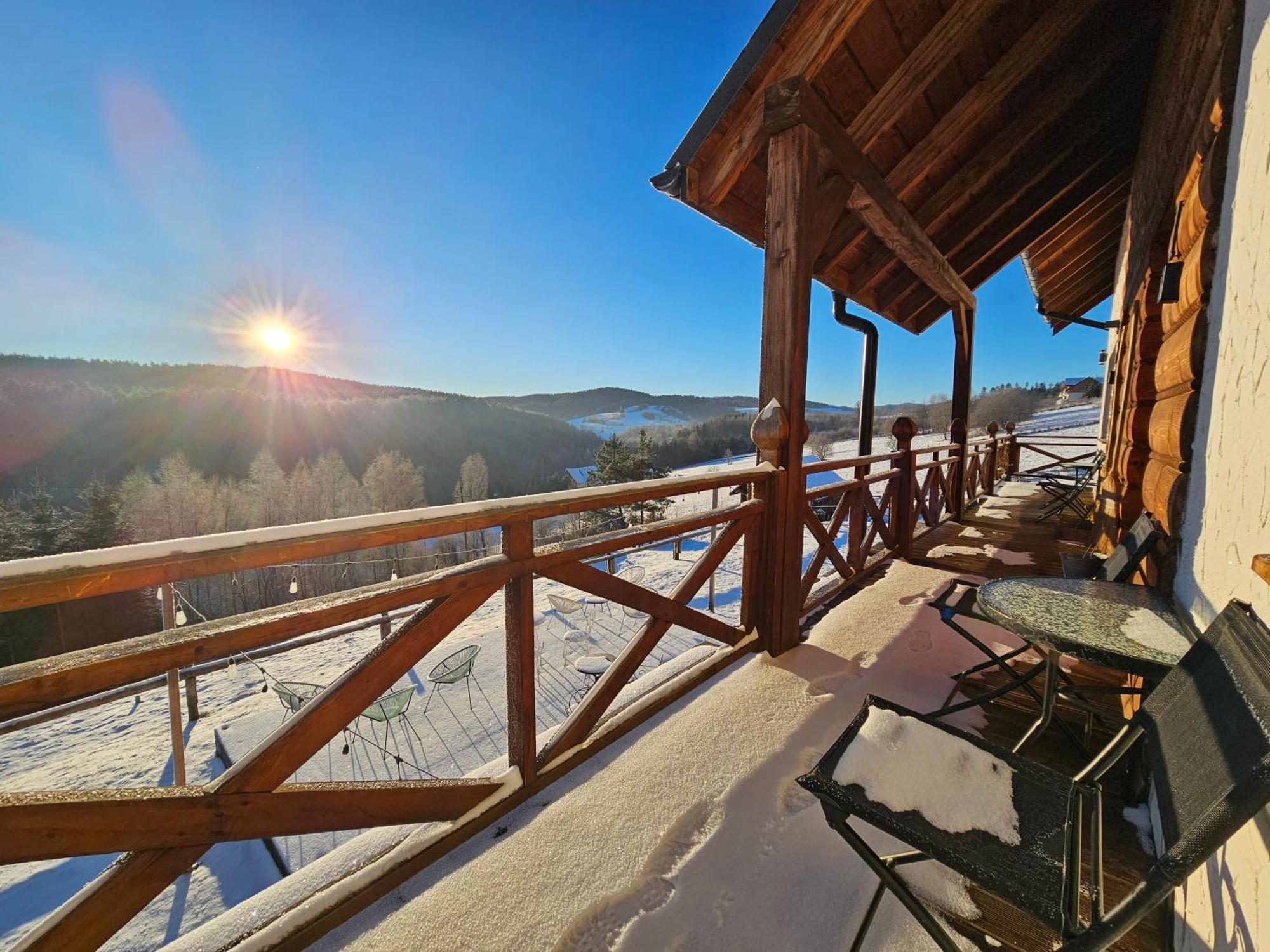 Chata W Bieszczadzie Apartamenty I Domki Z Sauna Bieszczady Polańczyk Exterior foto