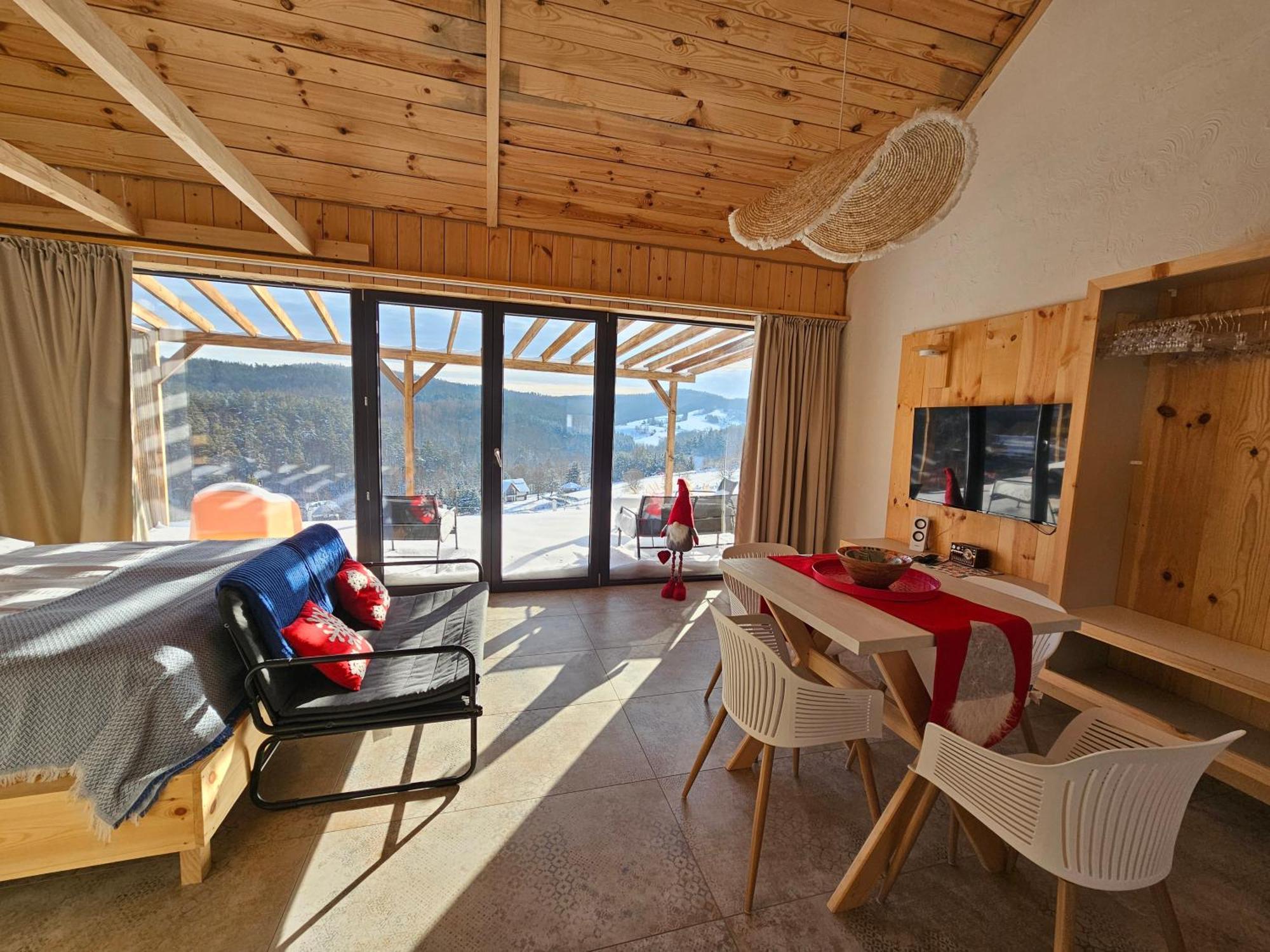 Chata W Bieszczadzie Apartamenty I Domki Z Sauna Bieszczady Polańczyk Exterior foto